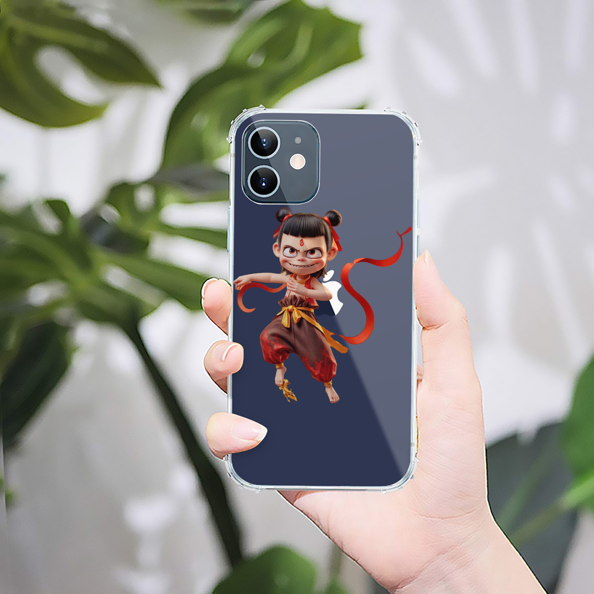 （画像用） Ne Zha 2 ナタ 魔童の大暴れ 【iPhone 12シリーズ対応】透明スマホケース（クリアソフトケース）